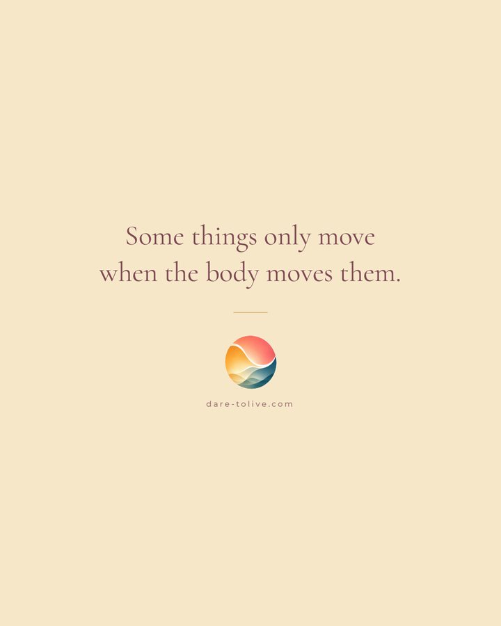 Some things only move when the body moves them.